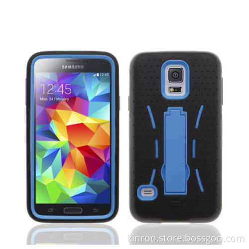 Silicone and PC Stand Case for Samsung Galaxy S5
